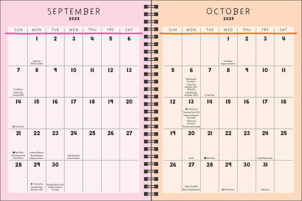 2025-2026 I Am My Own Kind of Beautiful 16-Month Weekly/Monthly Planner