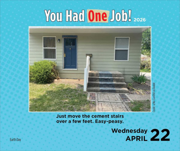 2026 You Had One Job Day-to-Day Calendar