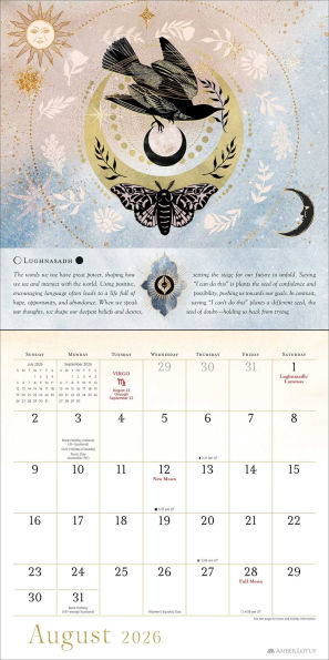 2026 Year of the Witch Wall Calendar