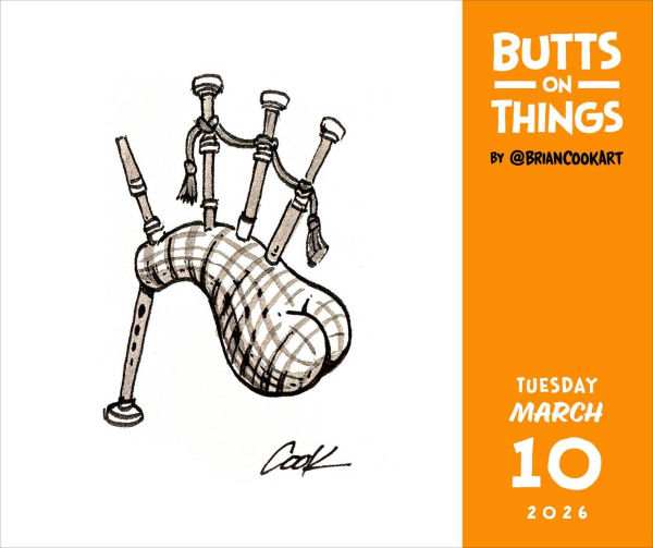 2026 Butts on Things Day-to-Day Calendar