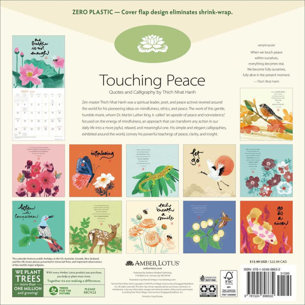 2026 Thich Nhat Hanh Wall Calendar