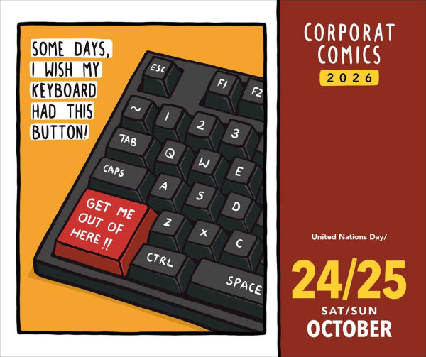 2026 Corporat Comics Day-to-Day Calendar