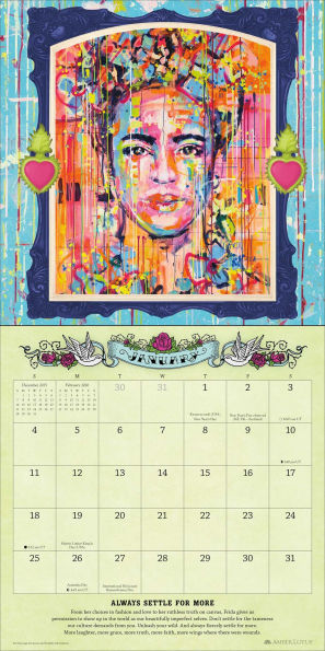 2026 For the Love of Frida Wall Calendar