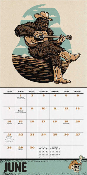 2026 Weird, Weird West Wall Calendar