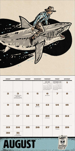 2026 Weird, Weird West Wall Calendar
