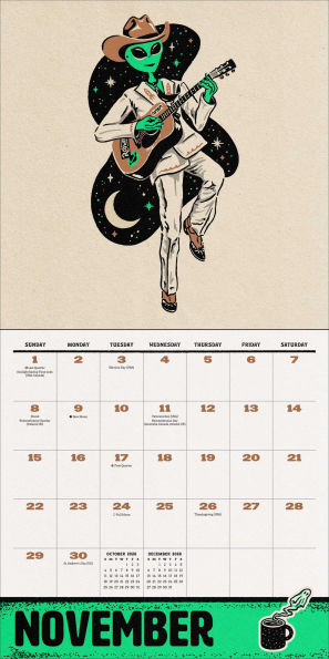 2026 Weird, Weird West Wall Calendar