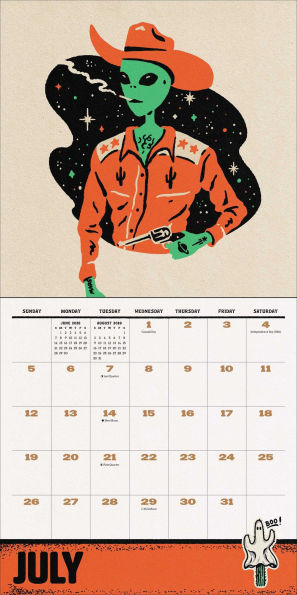 2026 Weird, Weird West Wall Calendar