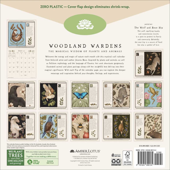 2026 Woodland Wardens Wall Calendar