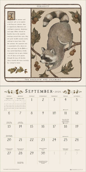 2026 Woodland Wardens Wall Calendar