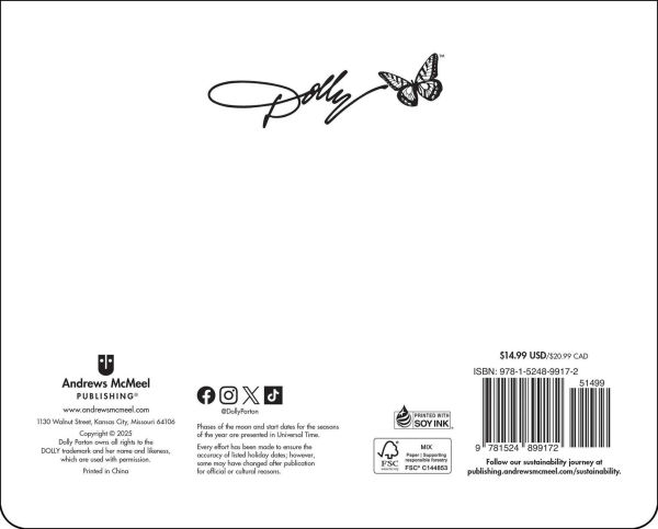 Dolly Parton 2026 Weekly Desk Pad Calendar