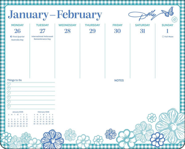 Dolly Parton 2026 Weekly Desk Pad Calendar