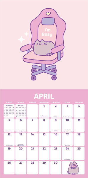 2026 Pusheen Wall Calendar
