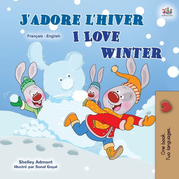 I Love Winter (French English Bilingual Children's Book)