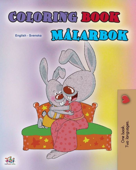 Coloring book #1 (English Swedish Bilingual edition): Language learning colouring and activity book