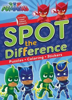 PJ Masks Spot the Difference: Puzzles, Coloring, Stickers