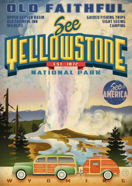 See America Yellowstone Lined Notebook: Plastic Free Packaging