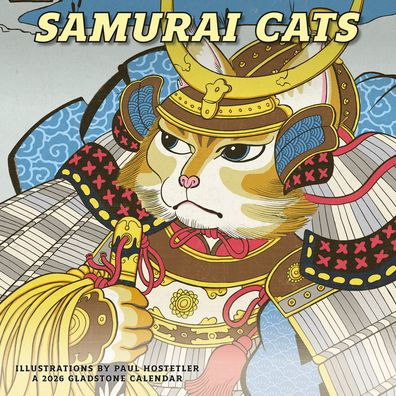 2026 Samurai Cats Wall Calendar