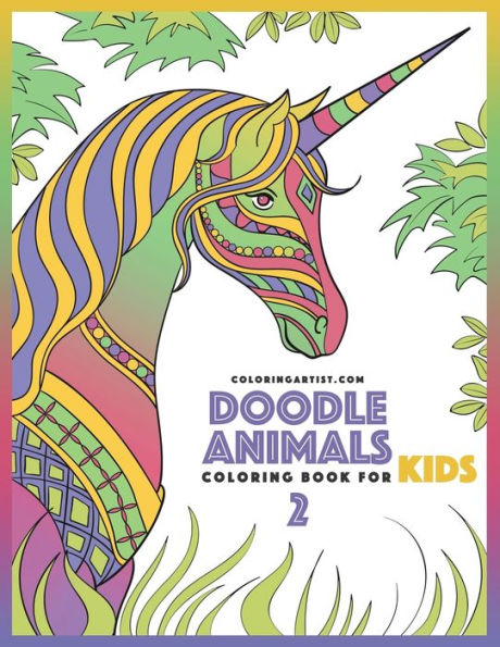 Doodle Animals Coloring Book for Kids 2