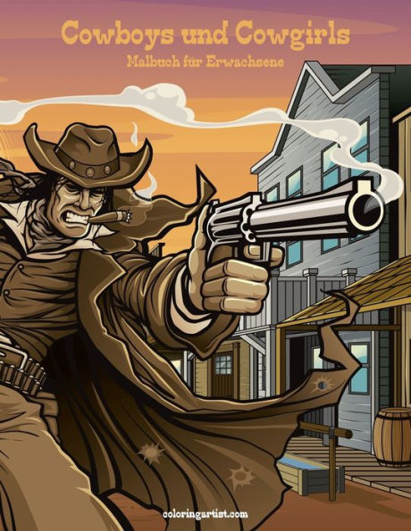 Malbuch für Erwachsene - Cowboys und Cowgirls 1