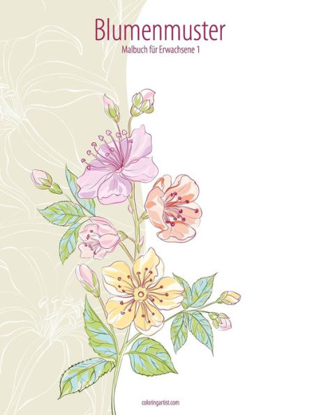 Blumenmuster-Malbuch für Erwachsene