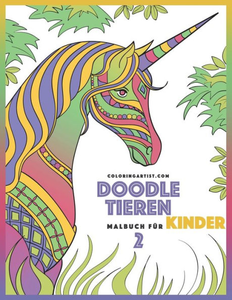 Doodle Tieren Malbuch für Kinder 2