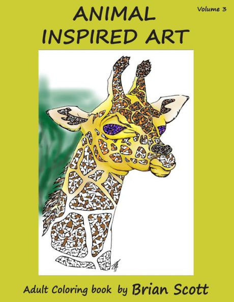 Animal Inspired Art, Volume 3: Adult Coloring Book