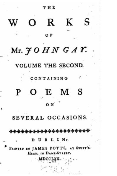 The works of Mr. John Gay - Volume II