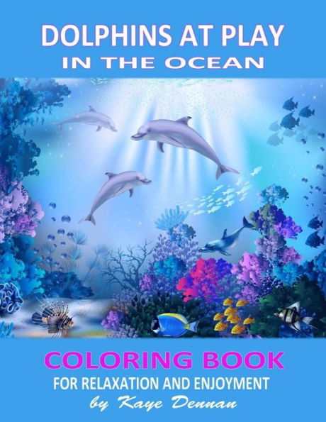 Dolphins at Play in the Ocean: Coloring Book for Relaxation and Enjoyment
