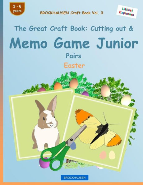 BROCKHAUSEN Craft Book Vol. 3 - The Great Craft Book: Cutting out & Memo Game Junior Pairs: Easter