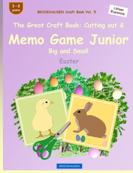 BROCKHAUSEN Craft Book Vol. 5 - The Great Craft Book: Cutting out & Memo Game Junior Big and Small: Easter