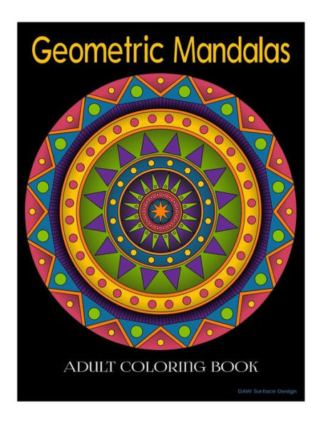 Geometric Mandala Adult Coloring Book