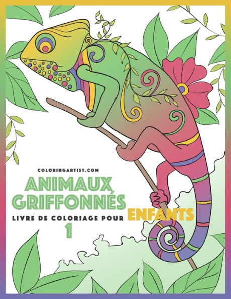 Livre de coloriage pour enfants Animaux griffonnés 1