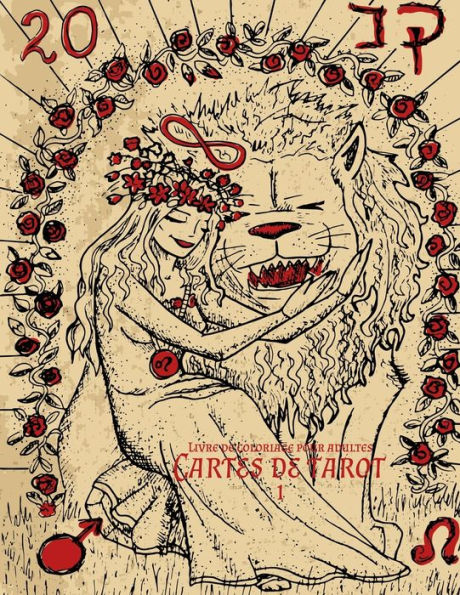 Livre de coloriage pour adultes Cartes de tarot 1