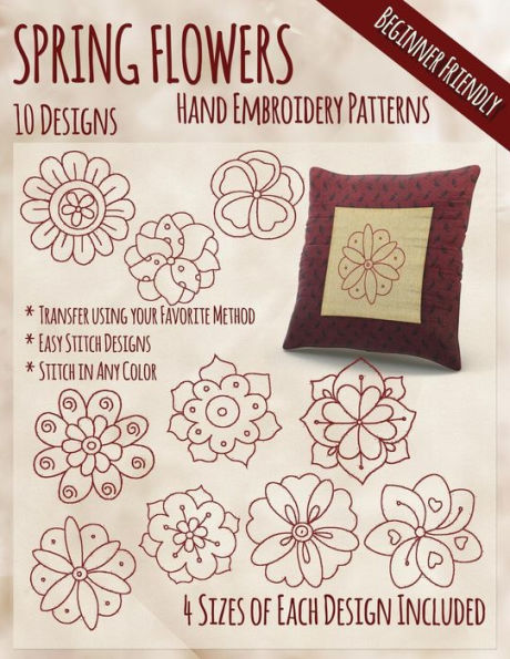 Spring Flowers Hand Embroidery Patterns
