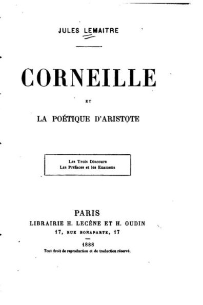 Corneille et La poétique d'Aristote