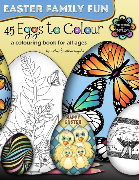45 Eggs to Colour - Easter Colouring - Easter Family Fun