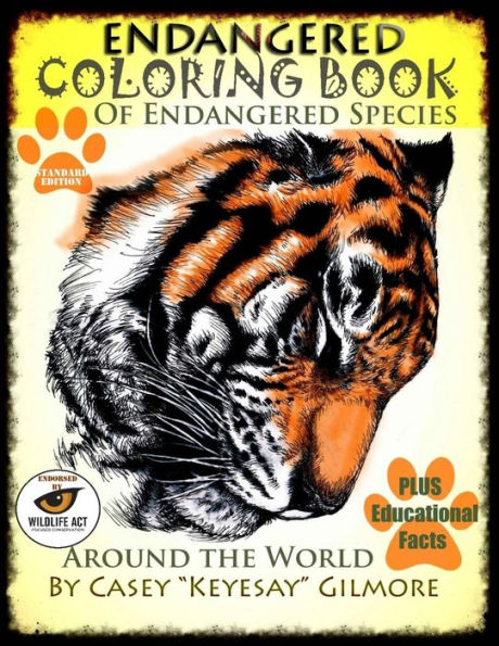 Endangered Coloring Book of Endangered Species Around the World