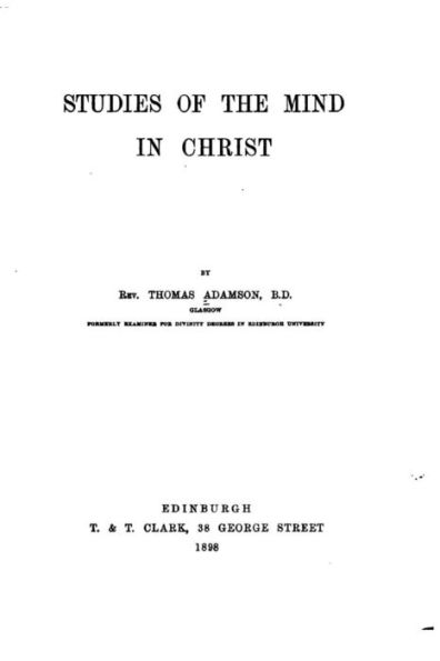 Studies of the Mind in Christ