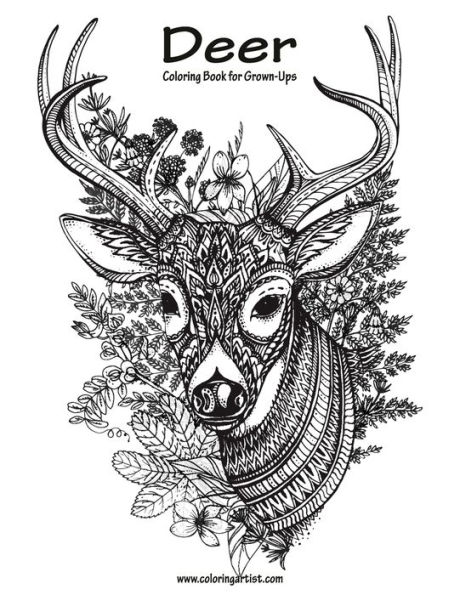 Deer Coloring Book for Grown-Ups 1