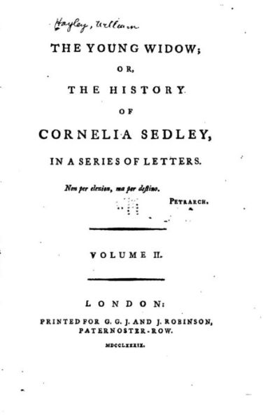 The Young Widow, Or, the History of Cornelia Sedley