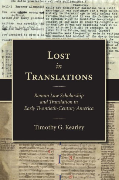 Lost in Translations: Roman Law Scholarship and Translation in Early Twentieth-Century America