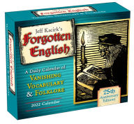Title: 2022 Forgotten English Vanishing Vocabulary and Folklore Boxed Daily Calendar