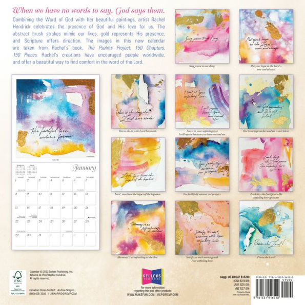 2023 Bless this Year: Celebrating the Word of God Wall Calendar by