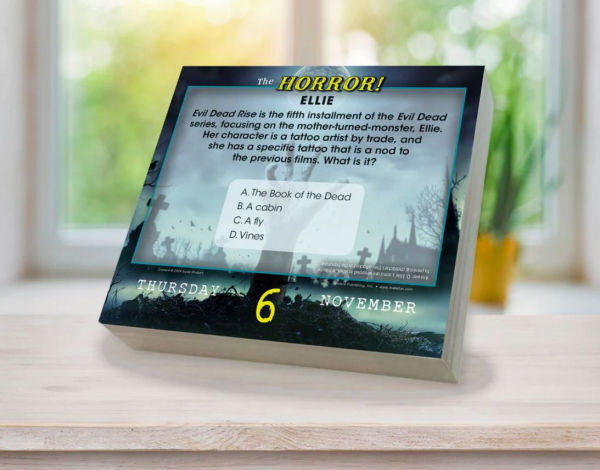 2025 The Horror! Terrifying Trivia for Fright Fanatics Boxed Daily Calendar