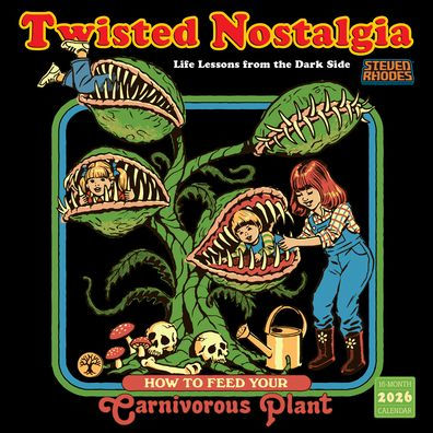2026 Twisted Nostalgia: Life Lessons from the Dark Side Wall Calendar