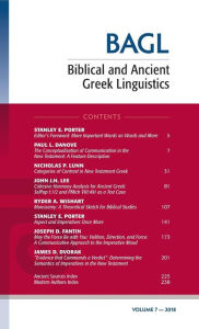 Title: Biblical and Ancient Greek Linguistics, Volume 7, Author: Stanley E Porter