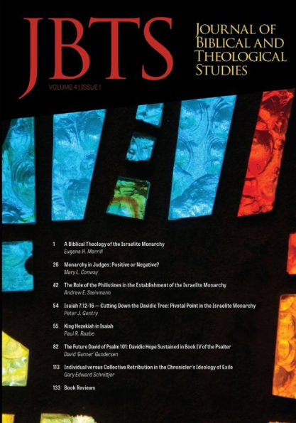 Journal of Biblical and Theological Studies, Issue 4.1