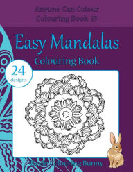 Title: Easy Mandalas Colouring Book: 24 designs, Author: Kevin Colouring Bunny