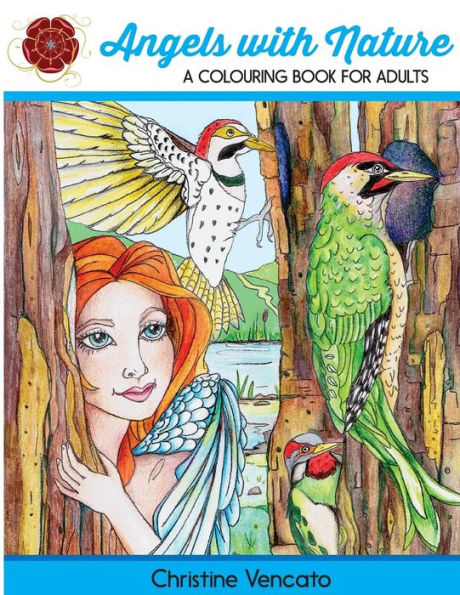 Angels with Nature: A Colouring Book for Adults