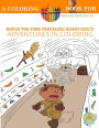Rufus the Time Traveling Husky Dog's Adventures in Coloring book: A Coloring Book for Kids and their Adults: 12 Historically Sized Fun Coloring Pages for kids (kids coloring book, kids books, coloring, dog books)